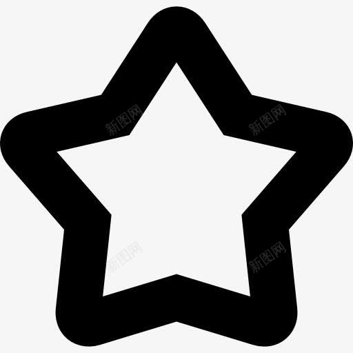 星总的轮廓图标png_新图网 https://ixintu.com 喜爱 形状 明星 星 最喜欢的 毛 界面 符号 轮廓