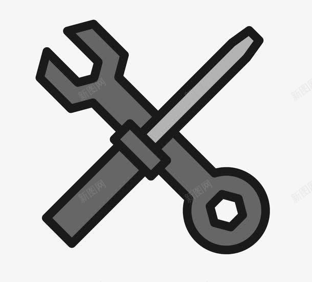 扳手起子图标矢量图ai_新图网 https://ixintu.com 图标 工具 扳手 维修 起子 矢量图