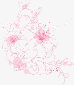 粉色花朵海报教师节素材