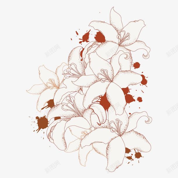 素雅的水彩花矢量图ai免抠素材_新图网 https://ixintu.com 水彩 素雅的花朵 花 花朵 矢量图