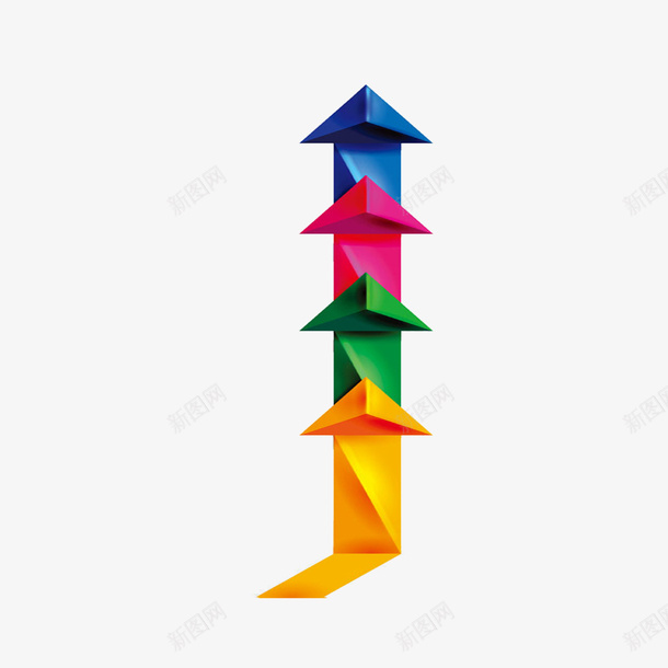 3d箭头连接信息图png免抠素材_新图网 https://ixintu.com 3d 彩色 箭头 连接