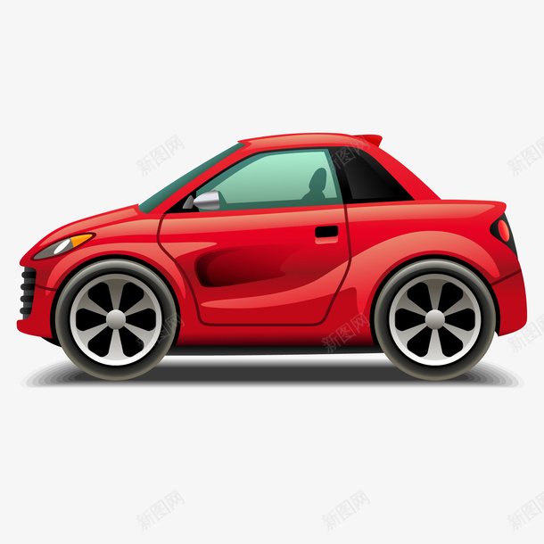红色的玩具小汽车矢量图ai免抠素材_新图网 https://ixintu.com 儿童玩具 小汽车 玩具店 玩具车 红色 车辆设计 矢量图