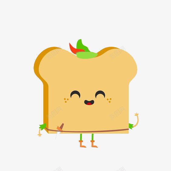 卡通面包片png免抠素材_新图网 https://ixintu.com 手绘面包片 早餐面包 烤面包 面包片 面包片免扣元素