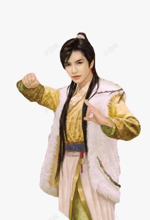 黄衣武打男子png免抠素材_新图网 https://ixintu.com 武打 男子