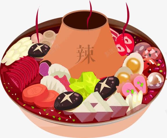 卡通麻辣火锅图png免抠素材_新图网 https://ixintu.com 卡通 四川火锅 火锅 辣 麻辣 麻辣火锅