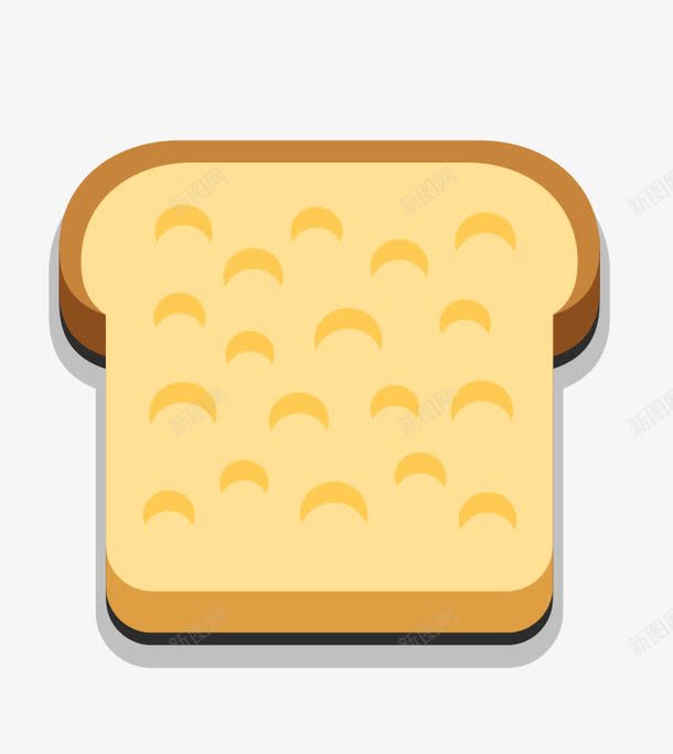吐司png免抠素材_新图网 https://ixintu.com 吃货 早餐 食物