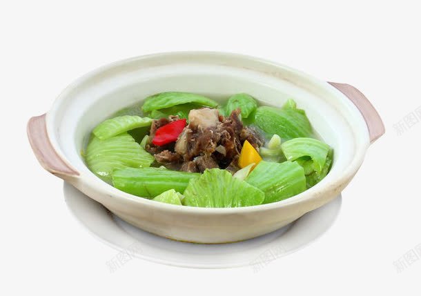 咸骨煲大芥菜png免抠素材_新图网 https://ixintu.com 产品实物 咸骨 美味 芥菜 菜肴 青菜