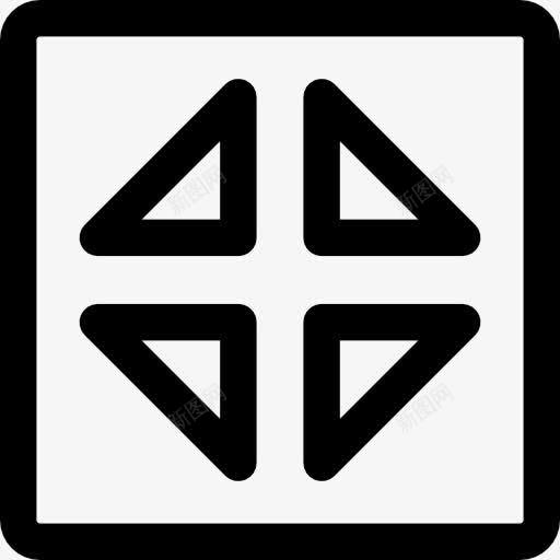 减少图标png_新图网 https://ixintu.com 多媒体选项 定位 最小化 用户界面 界面 箭头方向