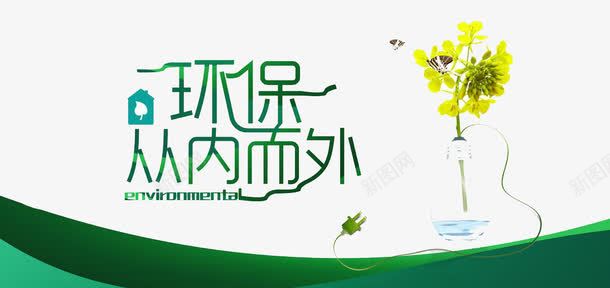 环保从内向外png免抠素材_新图网 https://ixintu.com 健康 有机 环保 环境 绿色