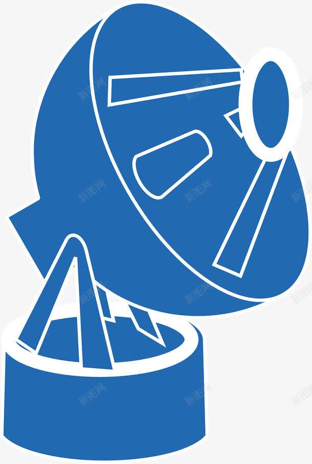 蓝色的信号接收塔png免抠素材_新图网 https://ixintu.com 淇彿 鎺敹 钃濊壊