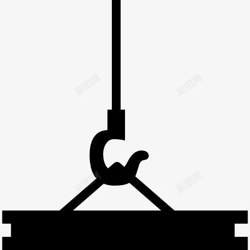 吊车运送建筑材料用于建筑物的图标png_新图网 https://ixintu.com 工具 工具和用具 建筑行业 材料 起重机 部分材料 配件