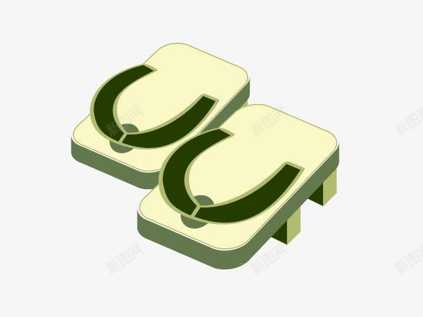 木屐拖鞋卡通png免抠素材_新图网 https://ixintu.com 拖鞋 木屐 矢量卡通