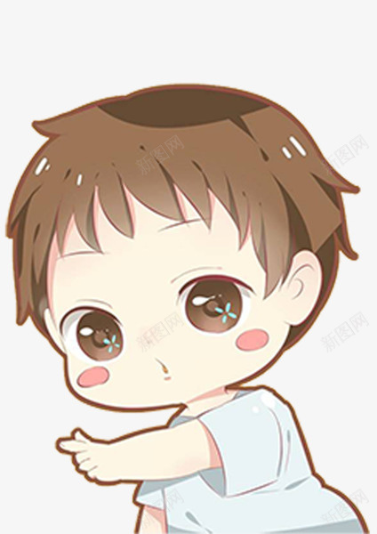 萌萌小男孩png免抠素材_新图网 https://ixintu.com 卡通 手绘 男孩 萌