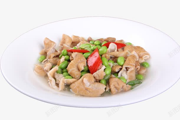 青豌豆烧肥肠png免抠素材_新图网 https://ixintu.com 传统美食 热菜摄影 菜品实物 豌豆烧肥肠 青豌豆肥肠 餐饮美食