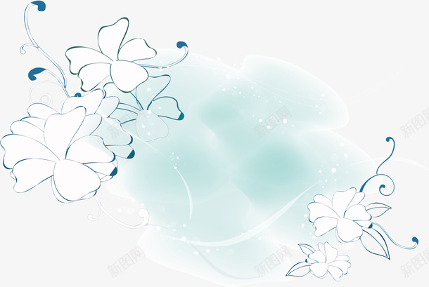潮流时尚花朵矢量图ai免抠素材_新图网 https://ixintu.com 唯美 多色 时尚 矢量图