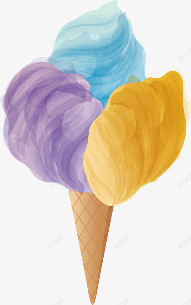 美味三色冰激凌矢量图eps免抠素材_新图网 https://ixintu.com 三色 三色冰激凌 冰激凌 手工 手工冰激凌 棉花糖 矢量png 矢量图