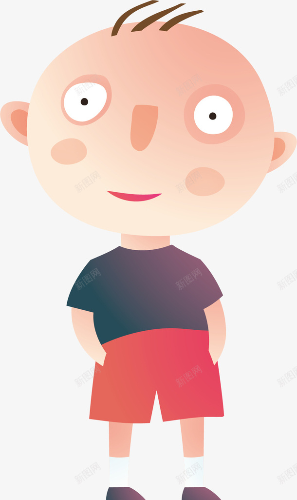 可爱的小男孩矢量图ai免抠素材_新图网 https://ixintu.com 三毛 卡通人物 可爱 帅气 手绘 设计 矢量图