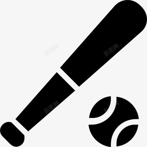 棒球图标png_新图网 https://ixintu.com 山楂运动填补 棒球 物体 球 球拍 设备 运动 集