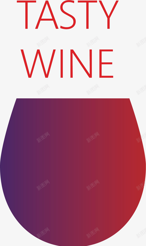 品尝红酒图标矢量图ai_新图网 https://ixintu.com 品尝 图标 红色 红酒 矢量图