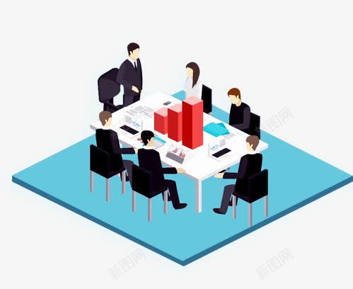 手绘现代商务办公png免抠素材_新图网 https://ixintu.com 办公 商务 现代