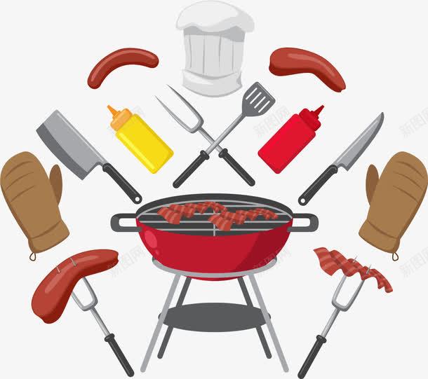 野外烧烤工具海报png免抠素材_新图网 https://ixintu.com BBQ 烧烤 烧烤工具 矢量png 野外烧烤