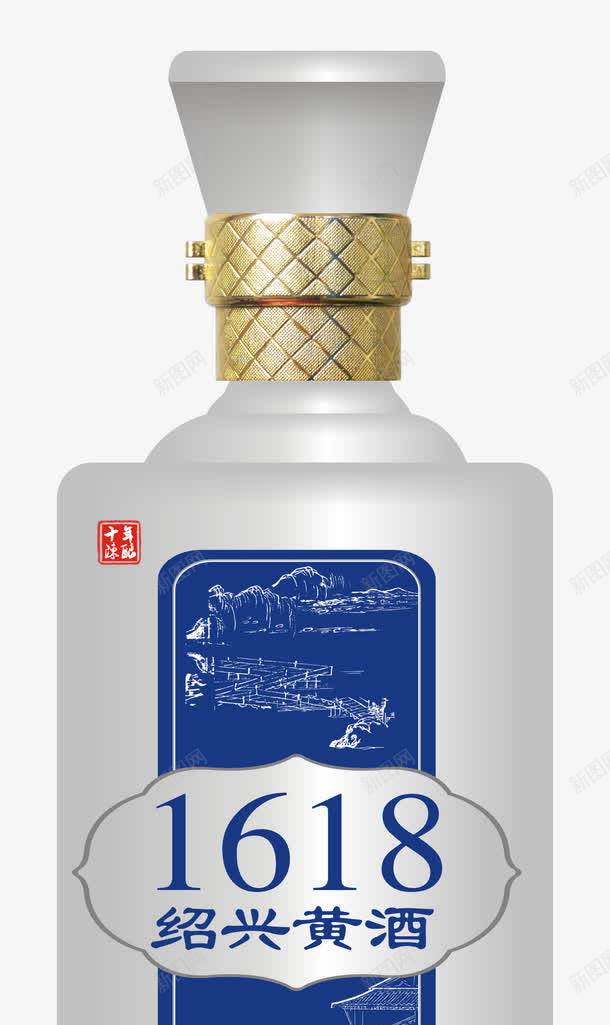 精品装绍兴黄酒png免抠素材_新图网 https://ixintu.com 白色瓶子 精品装绍兴黄酒 绍兴花雕酒 绍兴酒 绍兴黄酒 花雕酒