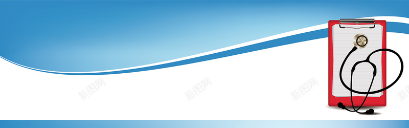简约医疗健康行业banner矢量图ai设计背景_新图网 https://ixintu.com 健康行业 医疗 海报banner 白色 简约 蓝色 矢量图