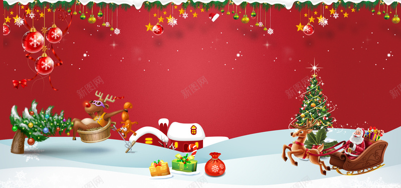 双旦红色卡通淘宝喜庆bannerpsd设计背景_新图网 https://ixintu.com 元旦 全场钜惠 卡通 双旦 圣诞促销海报 圣诞节 圣诞节素材 圣诞节背景 手 海报banner 童趣
