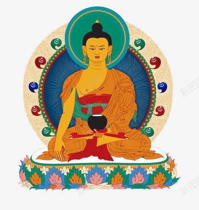 释迦摩尼佛png免抠素材_新图网 https://ixintu.com 供养 恭敬 神圣