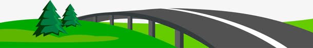 高架桥矢量图ai免抠素材_新图网 https://ixintu.com 绿色 道路 高架桥 高速 矢量图