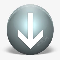 DeFreu立体质感风格电脑图标向下箭头png_新图网 https://ixintu.com de freu 图标 电脑 立体 箭头 质感 风格