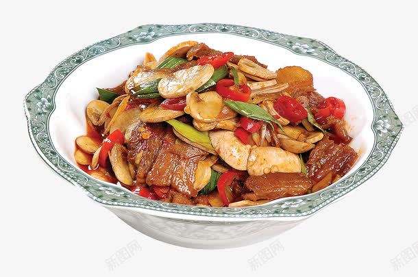 小炒口蘑png免抠素材_新图网 https://ixintu.com 中华美食 中国美食 产品实物 口蘑 小炒 菜品 餐饮