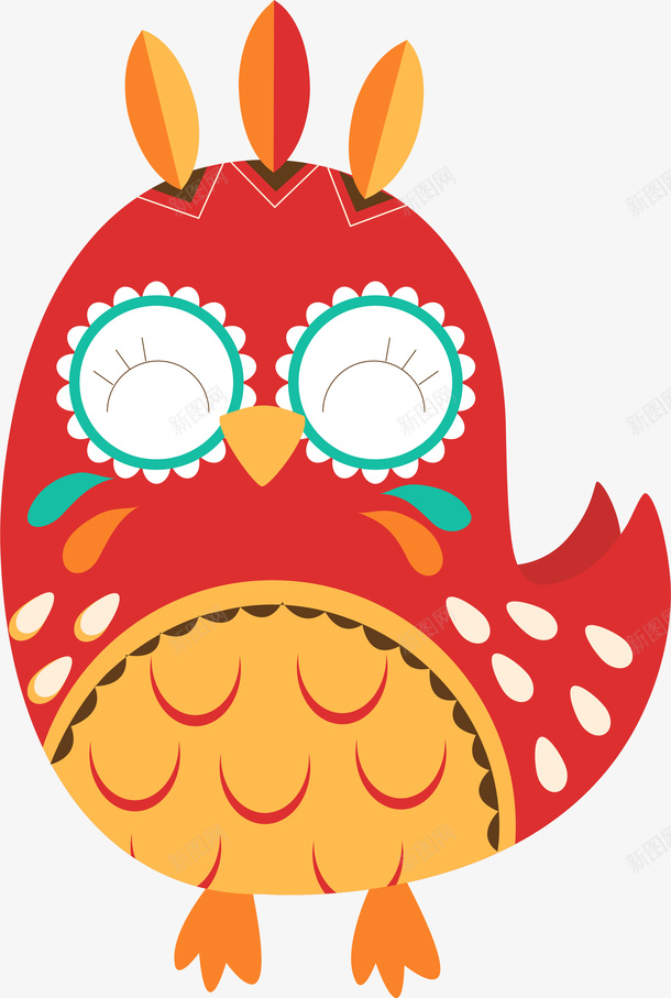 卡通彩绘猫头鹰装饰图案矢量图eps免抠素材_新图网 https://ixintu.com 创意猫头鹰 彩绘猫头鹰 手绘 插画 猫头鹰 猫头鹰涂鸦 艺术 矢量图