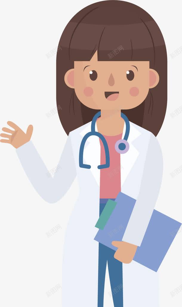 齐刘海儿女医生png免抠素材_新图网 https://ixintu.com 医生 医疗行业 可爱医生 女医生 救死扶伤 矢量png 短发齐刘海