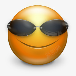 装酷表情图标png_新图网 https://ixintu.com cool 墨镜 表情 酷