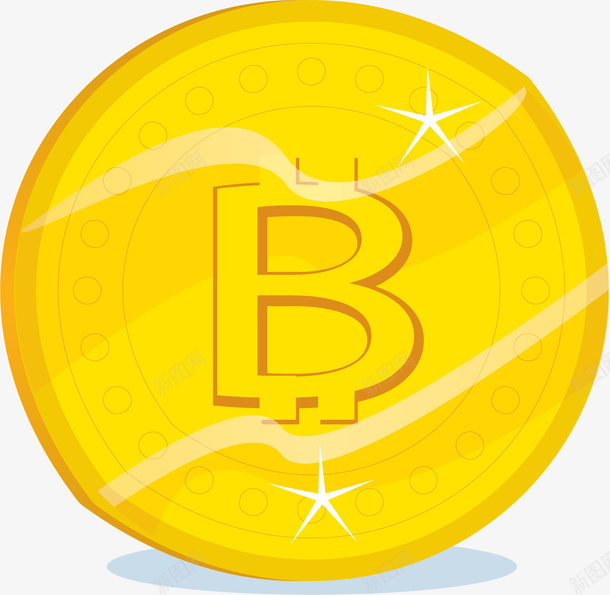 金色的互联网比特币矢量图ai免抠素材_新图网 https://ixintu.com 挖币 比特币 矢量png 硬币 金币 金色比特币 矢量图