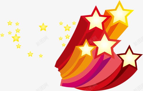 五角星png免抠素材_新图网 https://ixintu.com 五角星 修饰 素材