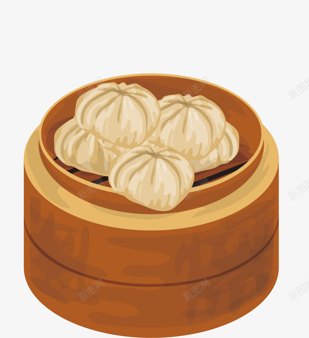 蒸包创意平面矢量图ai免抠素材_新图网 https://ixintu.com AI免抠图矢量 包子设计 卡通包子 平面设计 牛肉馅 牛肉馅包子 食物设计 矢量图