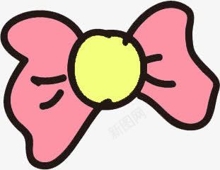可爱手绘粉色蝴蝶结简笔画png免抠素材_新图网 https://ixintu.com 可爱 笔画 粉色 蝴蝶结