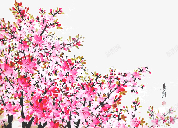 春色满园png免抠素材_新图网 https://ixintu.com 春色 桃花 美丽