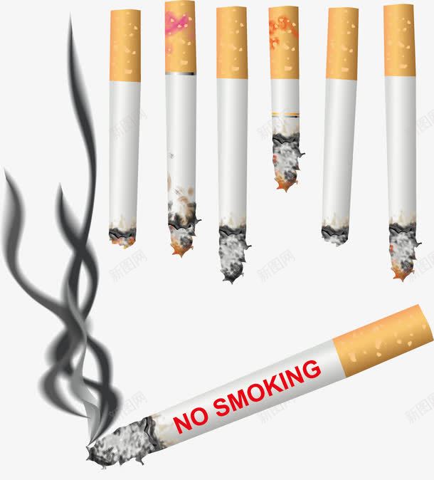 戒烟广告矢量图ai免抠素材_新图网 https://ixintu.com NO SMOKING nosmoking 广告设计 戒烟 戒烟图 烟卷 矢量图 禁止吸烟