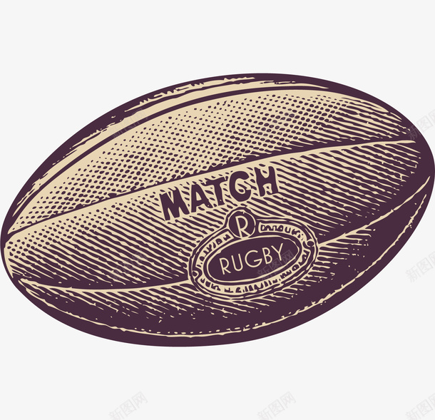 英文字母图案的橄榄球图标png_新图网 https://ixintu.com 图标 打球 橄榄球 素描画 英文字母 运动