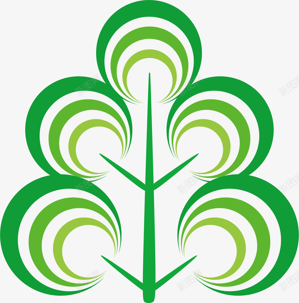 绿色的小树矢量图ai免抠素材_新图网 https://ixintu.com 小树 绿色小树 绿色的小树 矢量图