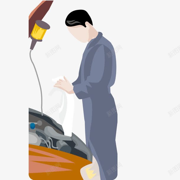 修汽车师傅png免抠素材_新图网 https://ixintu.com 修理 汽车 维修师傅