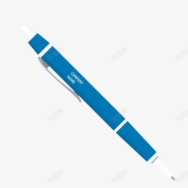 蓝色质感商务签字笔png免抠素材_新图网 https://ixintu.com 商务 签字笔 蓝色 质感