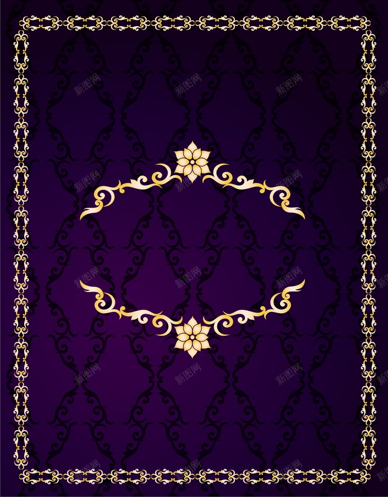 金色花边矢量图ai设计背景_新图网 https://ixintu.com 纹理 花纹 花边 质感 金色 矢量图