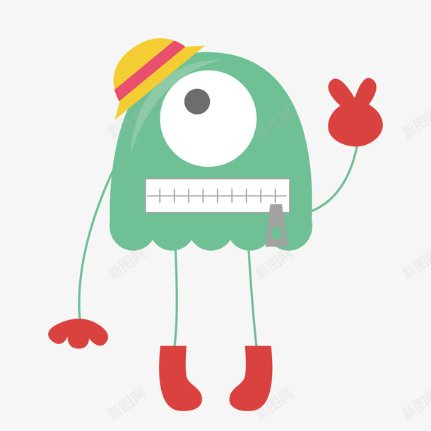 卡通手绘可爱的小动物png免抠素材_新图网 https://ixintu.com 动漫动画 卡通手绘 可爱的 小动物图 牙齿 眼睛 蓝色