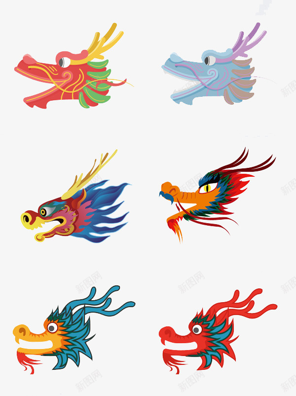 com 中国风 卡通 国潮 龙