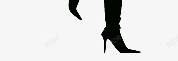 提包的黑色女孩剪影png免抠素材_新图网 https://ixintu.com 剪影 女孩 装饰 黑色