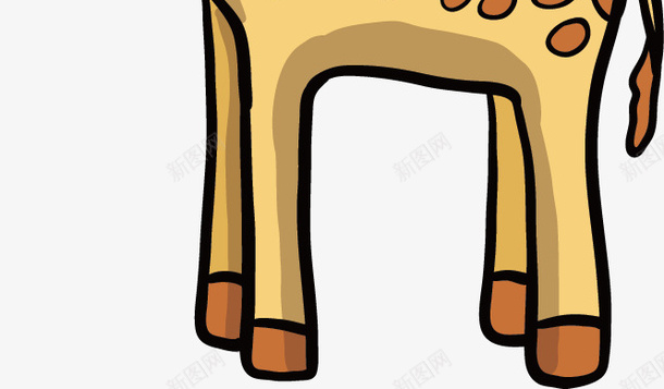 卡通长劲鹿矢量图ai免抠素材_新图网 https://ixintu.com 动物 动物插画 卡通 卡通动物 可爱动物 小动物 长劲鹿 矢量图